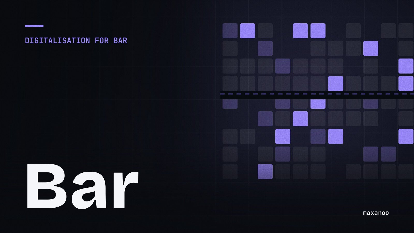 City grid with lit blocks: digitalisation in Bar