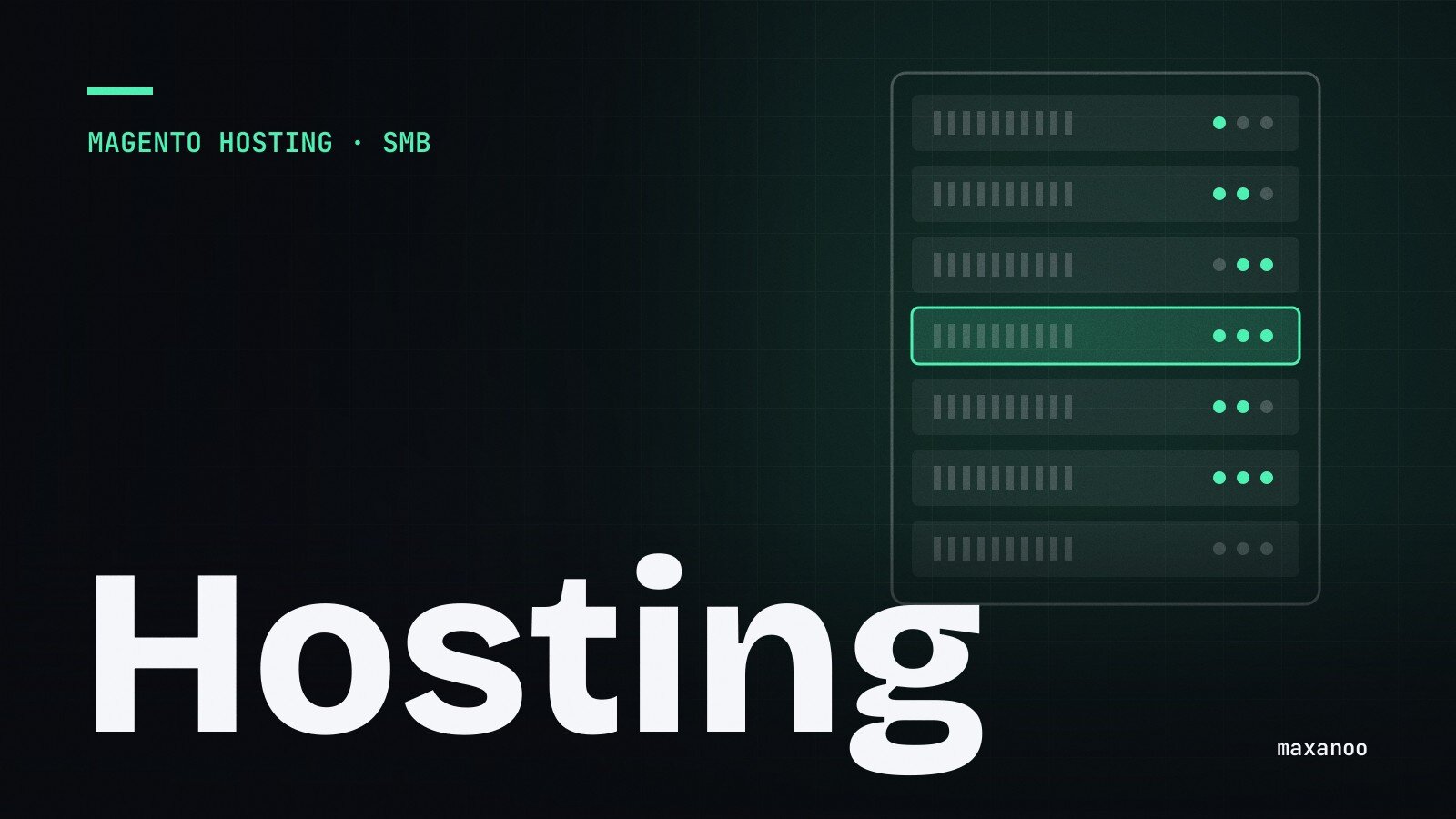 Server-Rack: Magento-Hosting für kleine und mittlere Shops