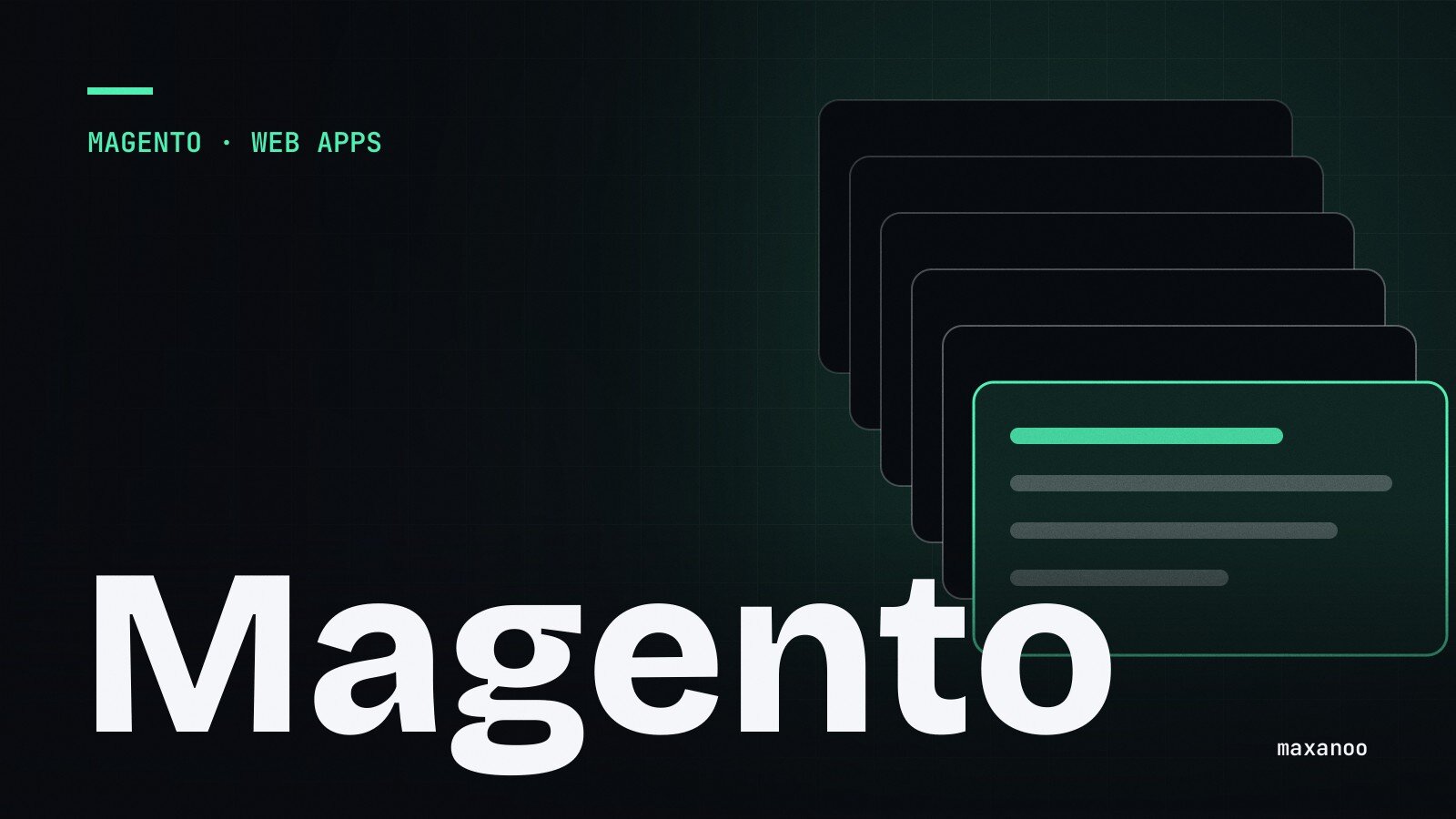 Stacked windows: Magento shops and web applications