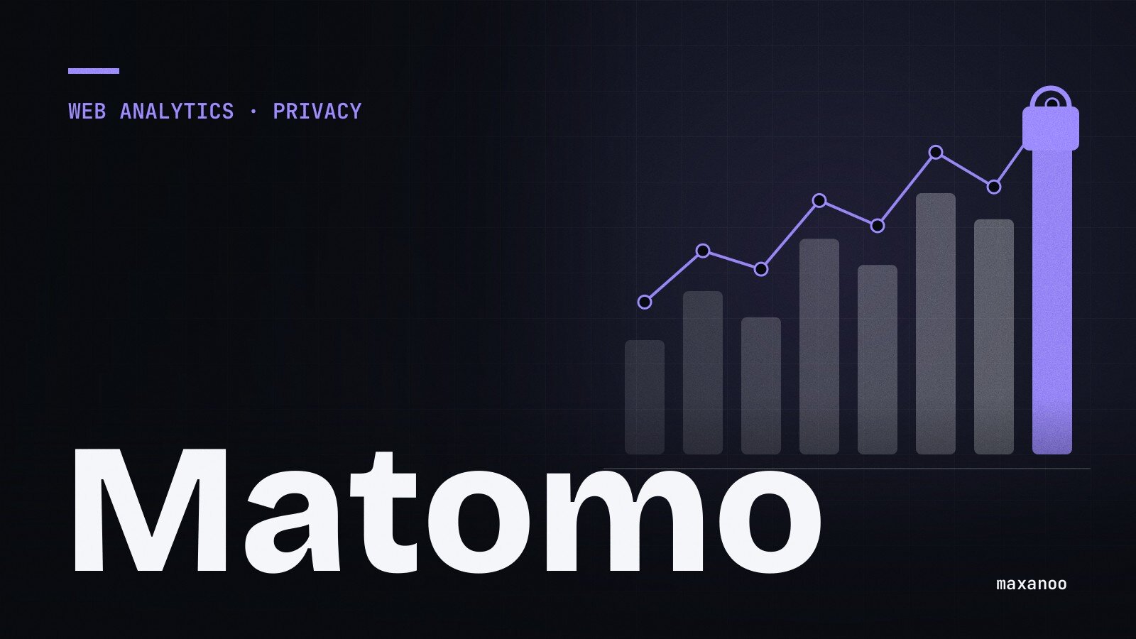 Bar chart with a lock: privacy-friendly web analytics with Matomo