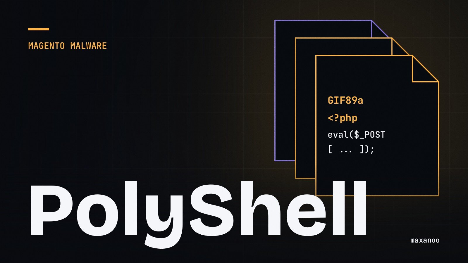 Datei mit GIF-Kopf und PHP-Code: Magento-Malware PolyShell