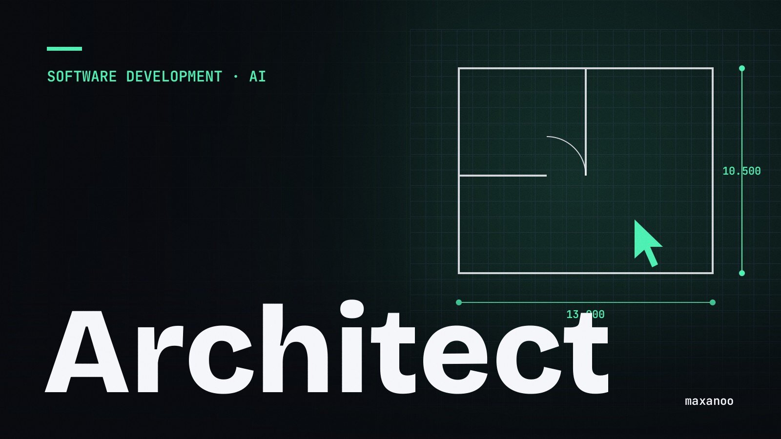 Grundriss mit Bemaßung: der Programmierer als Architekt
